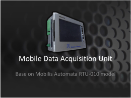 Mobile Data Acquisition Unit