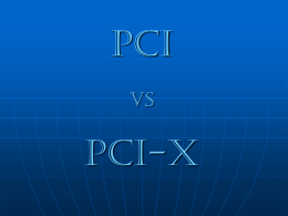 PCI VS PCI-X