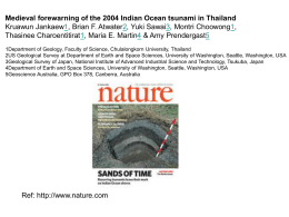 Medieval forewarning of the 2004 Indian Ocean tsunami in Thailand