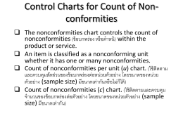 Control Charts for Count of Non