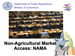 Non-Agricultural Market Access: NAMA