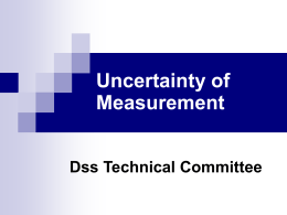 Uncertainty of Measurement