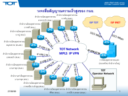 TOT Network MPLS IP VPN กรมศุลกากรสำนักงานใหญ่ สำนักงานกรม