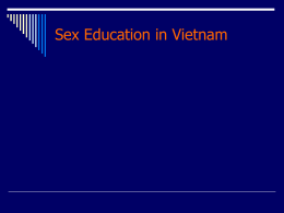 Sex Education in Vietnam