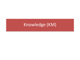 Knowledge (KM)