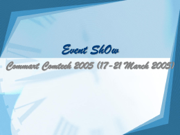Event ShOw Commart Comteeh 2005