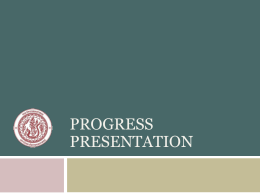 Progress-presentation