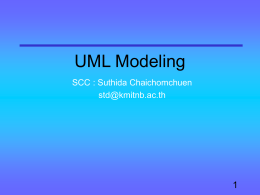 Modeling in UML