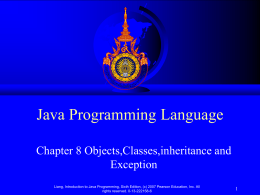 Objects,Classes,inheritance and Exception