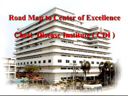 Road Map to Center of Excellence Chest Disease