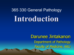 Introduction to Pathology