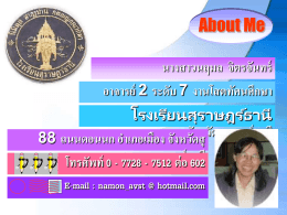 นางสาวนฤมล จิตรจันทร์ - โรงเรียนสุราษฎร์ธานี