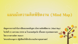 แผนผังความคิดพิชิตงาน (Mind Map)