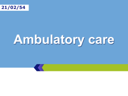 Ambulatory care