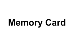 9. Memory Card