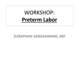 workshop pre-term