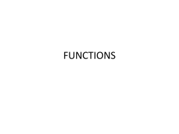 FUNCTIONS