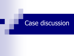 Power Point Case discussion ACC 2014
