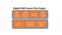 Digital EMS Smart City Project - สถาบันการแพทย์ฉุกเฉินแห่งชาติ