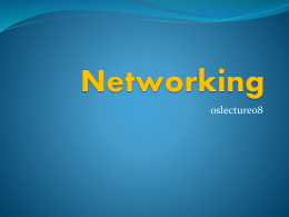 Networking (ต่อ)