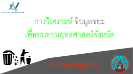สุราษฎร์ธานี - สถิติทางการของประเทศไทย
