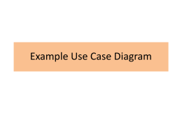 Example Use Case Diagram