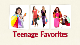 Teenage Favorites