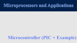 บทที่ 4. Microcontroller (PIC + Example)