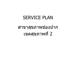 3. service plan ทันตกรรม 1 เมย 59