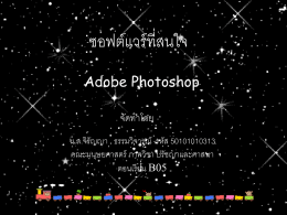 ความสามารถของโปรแกรม Adobe Photoshop