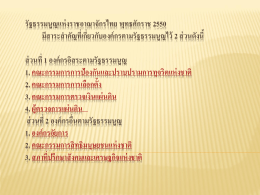 ิสาระสำคัญรัฐธรรมนูญแห่งราชอาณาจักรไทย
