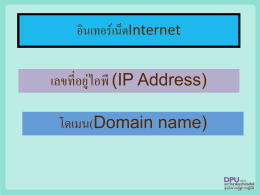 IP Address และ Domain name