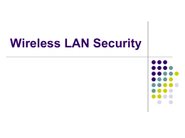 Wireless Lan Security 20110905