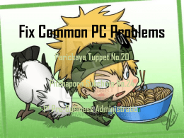 Fix common PC problems