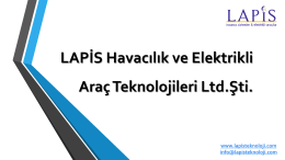 LAPİS Havacılık ve Elektrikli Araç Teknolojileri LTD. ŞTİ.