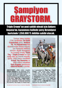 Triple Crown”un yeni sahibi olmak için Ankara