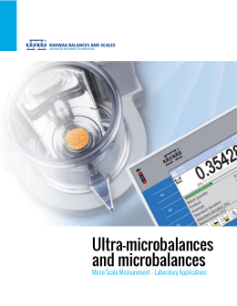 Ultra-microbalances and microbalances