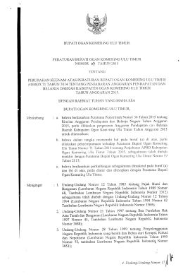 perbup-no-27-tahun-2015 - BPK RI Perwakilan Provinsi Sumatera