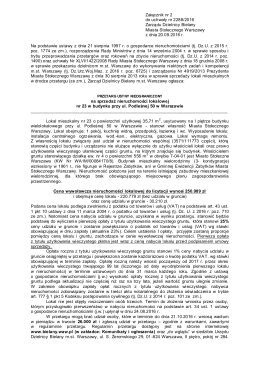 Załącznik nr 2 do uchwały nr 2288/2016 Zarządu Dzielnicy Bielany