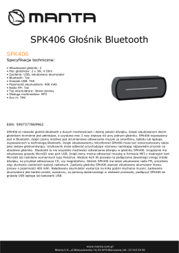 SPK406 Głośnik Bluetooth