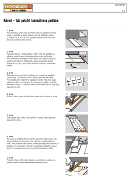 Návod - Jak položit laminátovou podlahu
