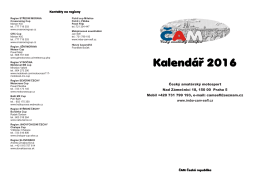 Kalendář ČAM - Český amatérský motosport