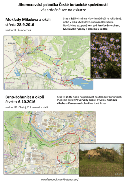 Botanická exkurze: Mokřady Mikulova a okolí