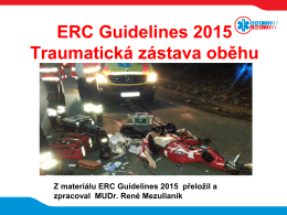 ERC GL 2015 Traumatická zástava oběhu