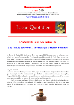 LQ 599 - Lacan Quotidien