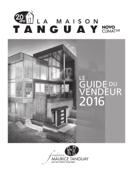 guide du vendeur - Fondation Maurice Tanguay
