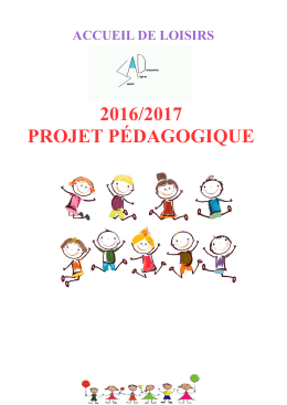 2016/2017 projet pédagogique