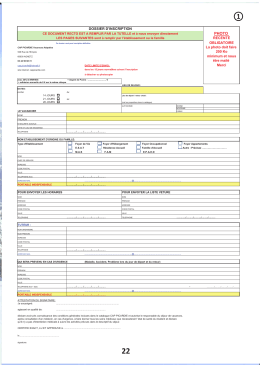 dossier d`inscription