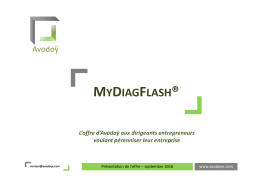 Télécharger l`offre MyDiagFlash© pour les PME par Avodoÿ