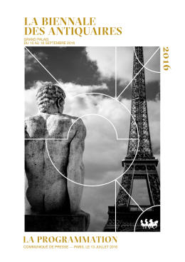 Télécharger en PDF - Biennale des Antiquaires 2016